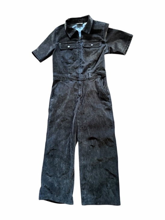 Universal Thread Pants - Short-Sleeve Gray Velvet Jean Jumpsuit